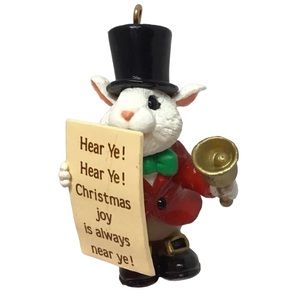 Hallmark 1988 “The Town Crier” Christmas Ornament